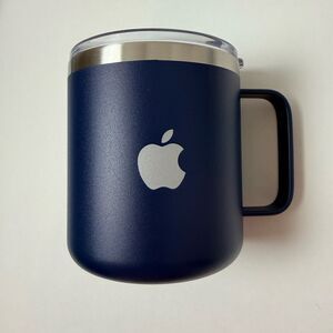 Apple Employee H2go 12oz Camper Stainless Steele Mug Coffee Cup Insulated Navy